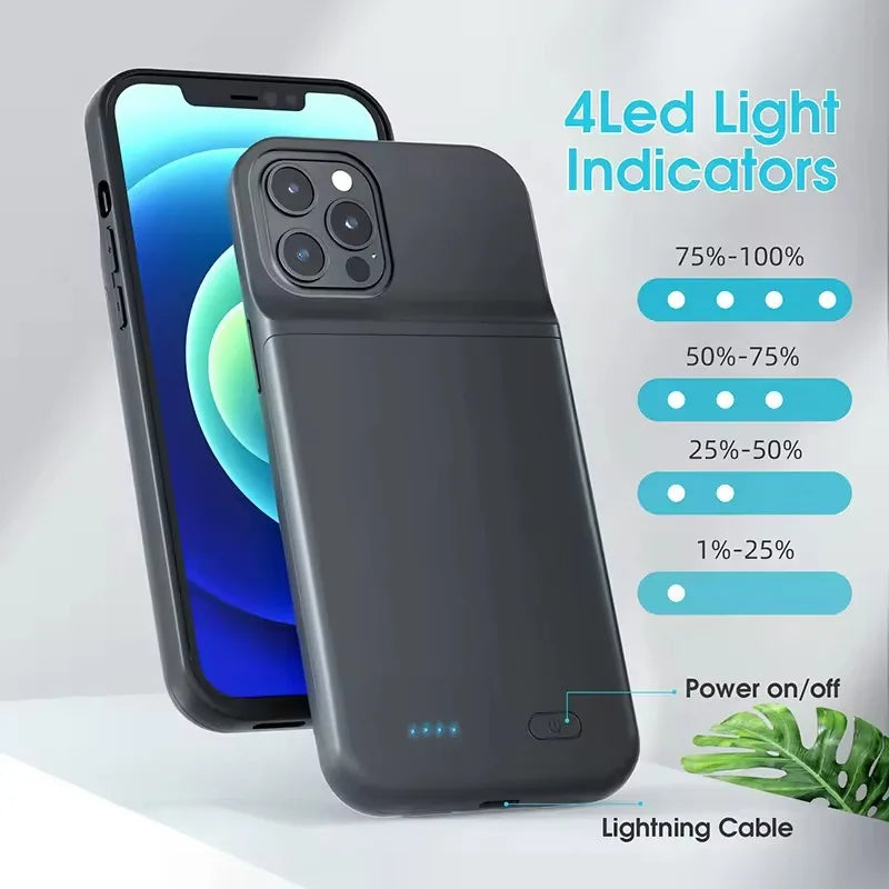 6800mAh iPhone Power Case For: iphone 11, 12, 13, 14